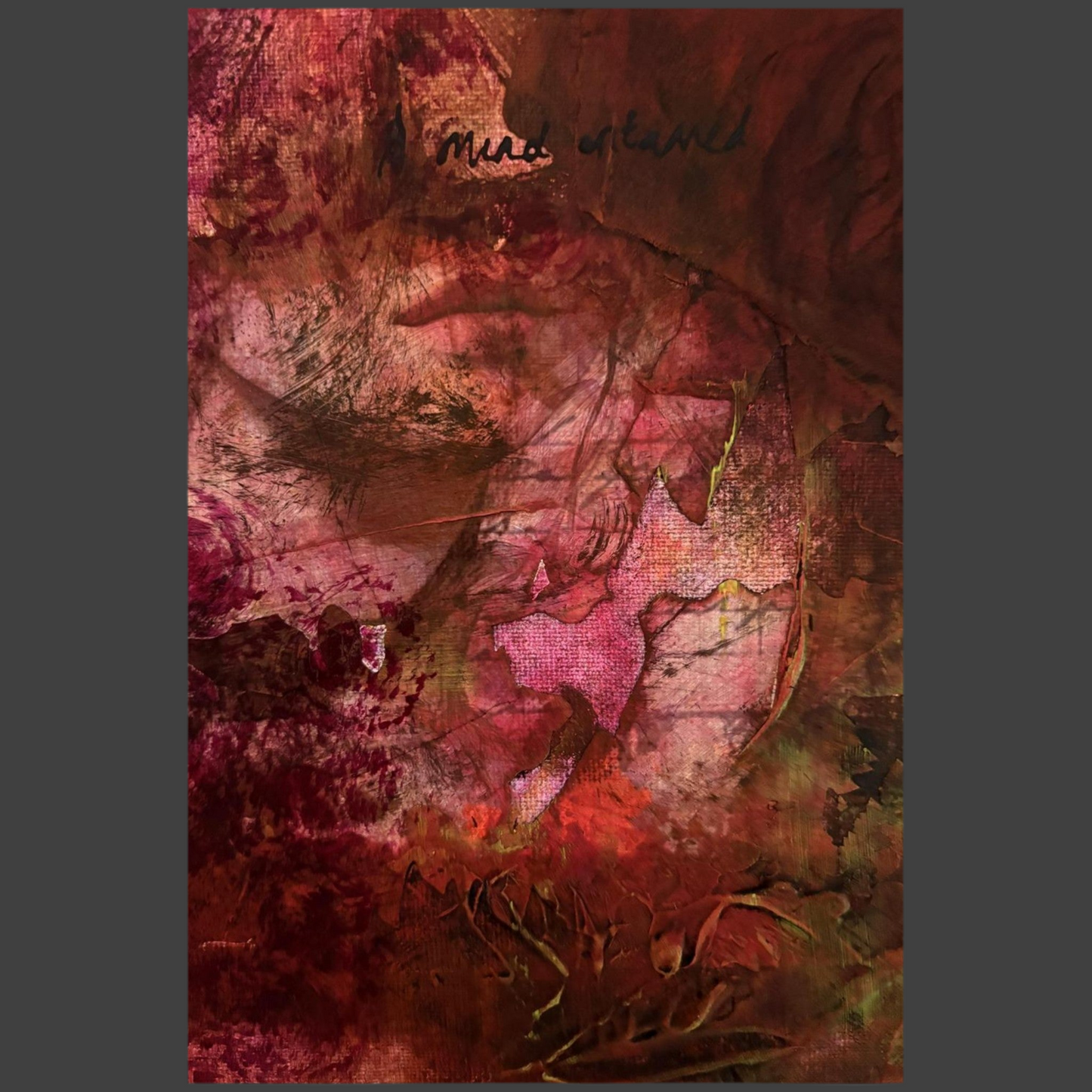 A mind untamed - Fine Art Poster – Vivid Reds and Oranges Design